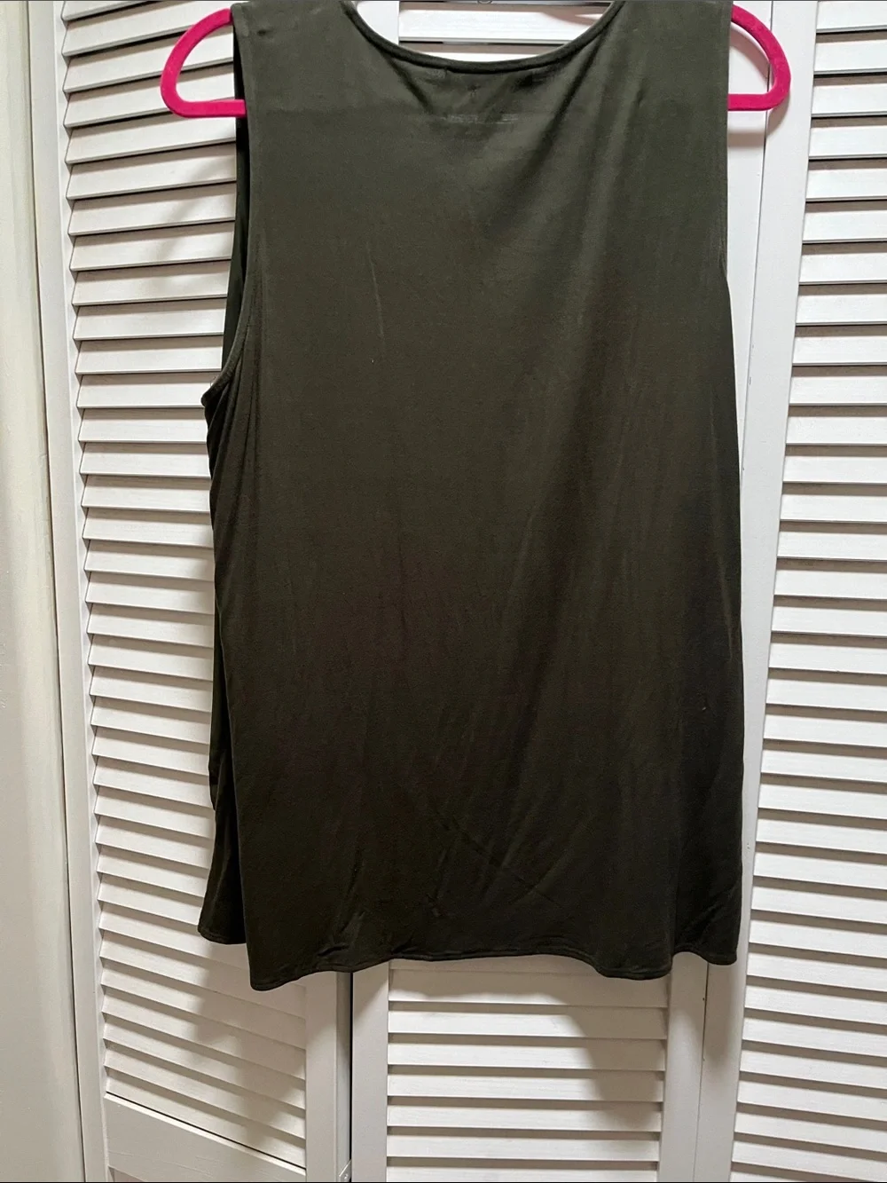 Michael Kors Olive Green Top with Beige Label